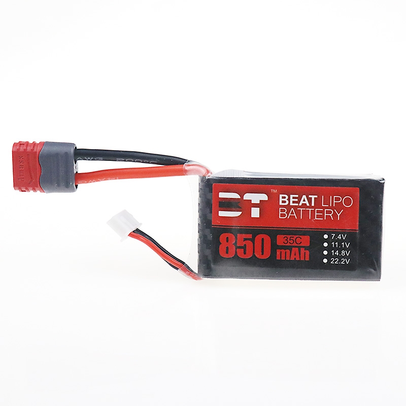 BT BEAT 7.4V 850mAh 35C 2S Lipo Battery JST Plug for RC Car