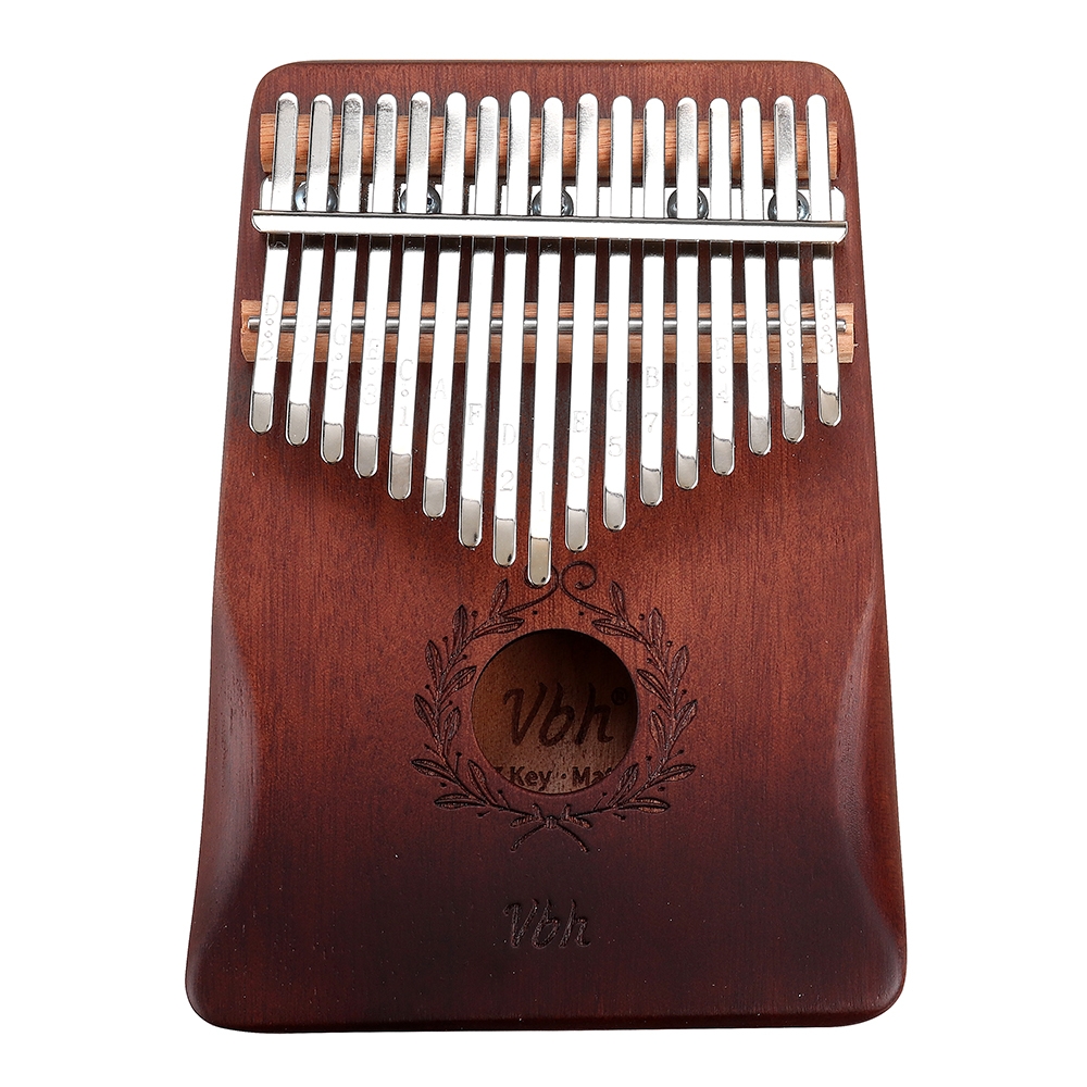17 key Gauntlets Thumb Piano Mahogany kalimbas Wood acoustic Musical Instrument for Beginner With Accessories