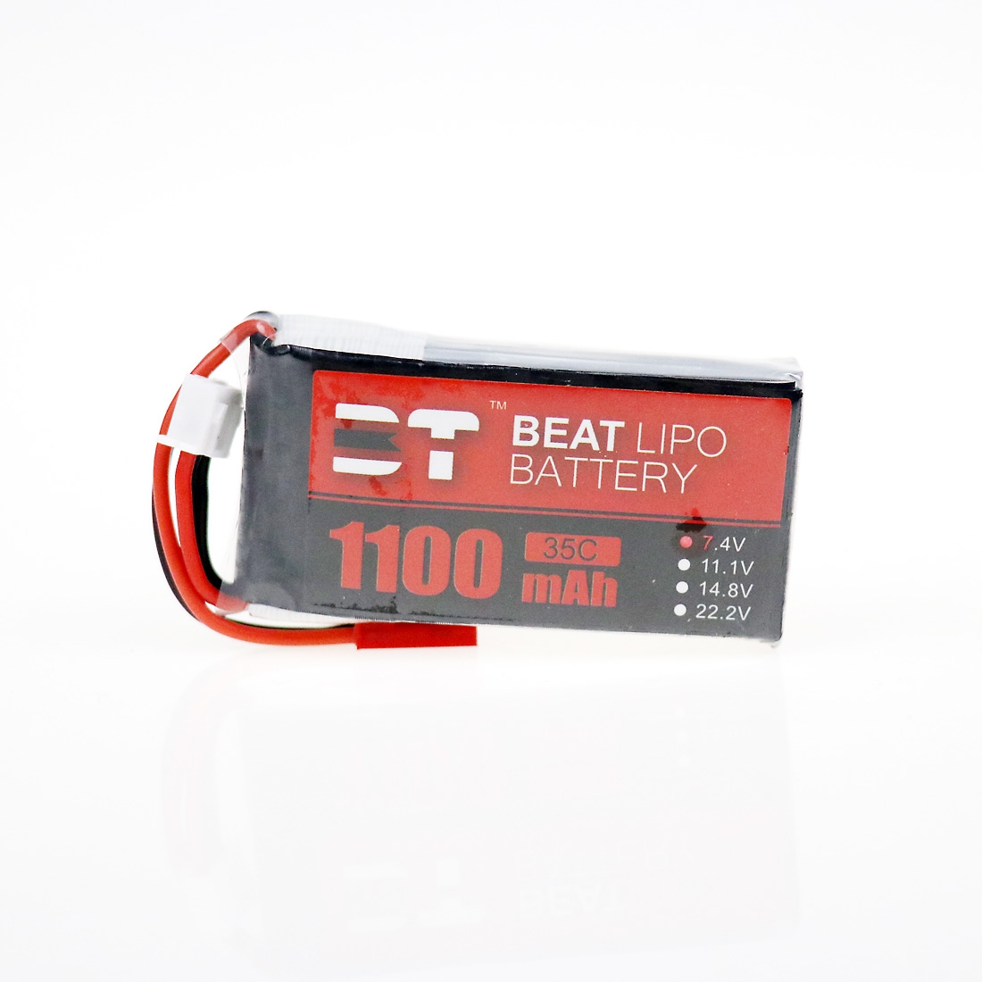 BT BEAT 7.4V 1100mAh 35C 2S Lipo Battery JST Plug for RC Racing Drone