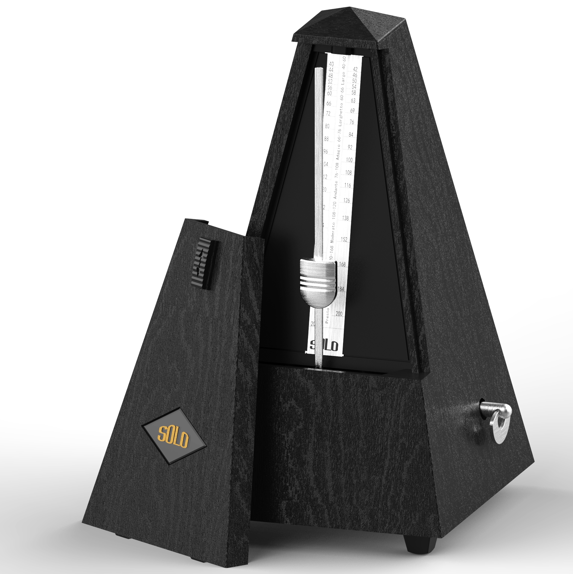 SOLO Tower Type Guitar Metronome Bell Ring Rhythm Mechanical Pendulum Metronome for Guitar Bass Piano Violin Accessories