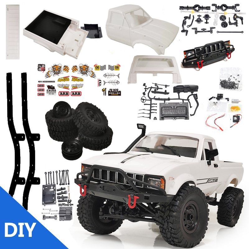 WPL C24 1/16 2.4G 4WD Crawler Truck RC Car KIT Full Proportional Control