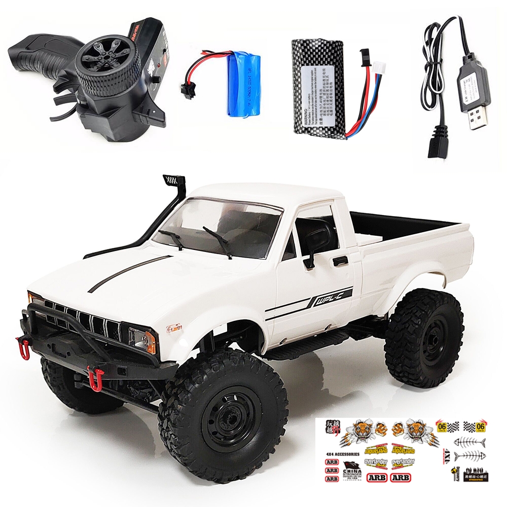 WPL C24 1/16 2.4G 4WD Crawler RTR Truck RC Car Full Proportional Control Two/Three Battery