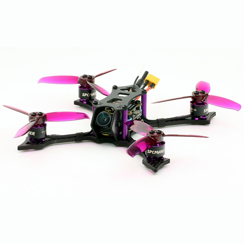 SPCMAKER 130PRO 130mm 3 Inch 3-4S FPV Racing Drone PNP/BNF F4 FC 20A 4 IN 1 ESC RunCam Nano2 25/200mW VTX