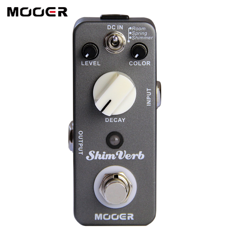 Mooer ShimVerb Digital Reverb Guitar Effect Pedal Mini Guitar Pedal 3 Reverb Modes for Electric Guitar True Bypass Guitar Parts