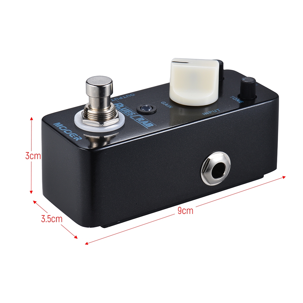 MOOER BLUESCRAB Guitar Pedal Blues Overdrive Guitar Effect Pedal True Bypass Full Metal Shell Guitar Parts & Acccessories