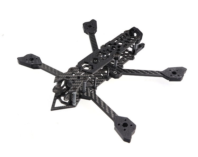 HSKRC Assassin DC5 222mm Wheelbase 5mm Thickness Arm 3K Carbon Fiber 5 Inch Freestyle Frame Kit for RC Drone FPV Racing