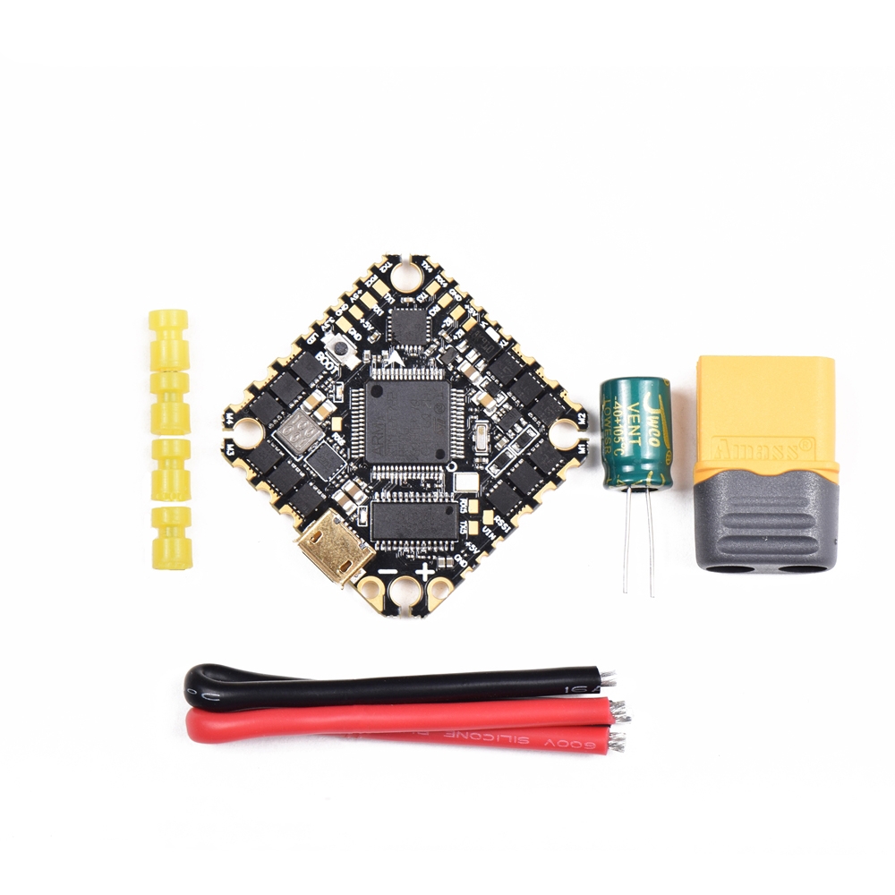 HIFIONRC AIO F7 Flight Controller OSD Built-in 45A Blheli_S 2-4S 4 In 1 Brushless ESC 25.5x25.5mm for Toothpick FPV Racing Drone
