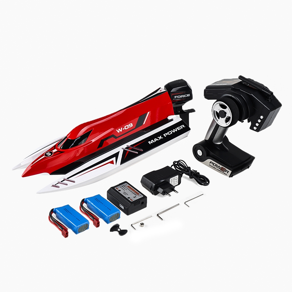 Wltoy WL915 with Two Battery 2.4G Brushless RC Boat High Speed 45km/h Racing RTR Model Toys