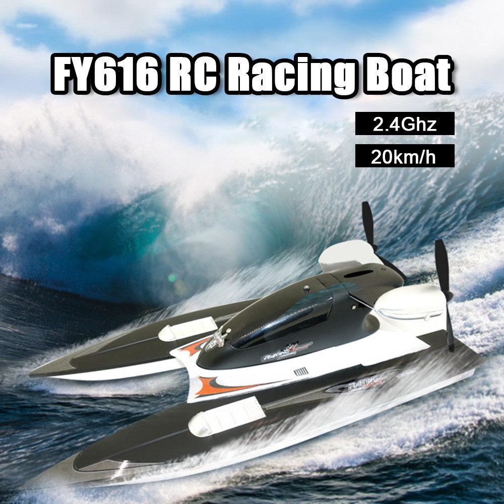 FY616 2.4G 20km/h RC Boat Dual Motor High Speed RTR Ship Model Kids Toys