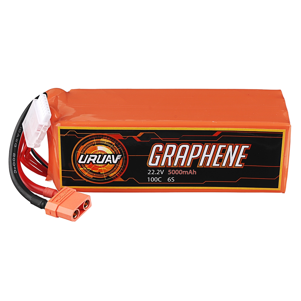 URUAV GRAPHENE 22.2V 5000mAh 95C 6S Lipo Battery XT90 Plug for RC Drone