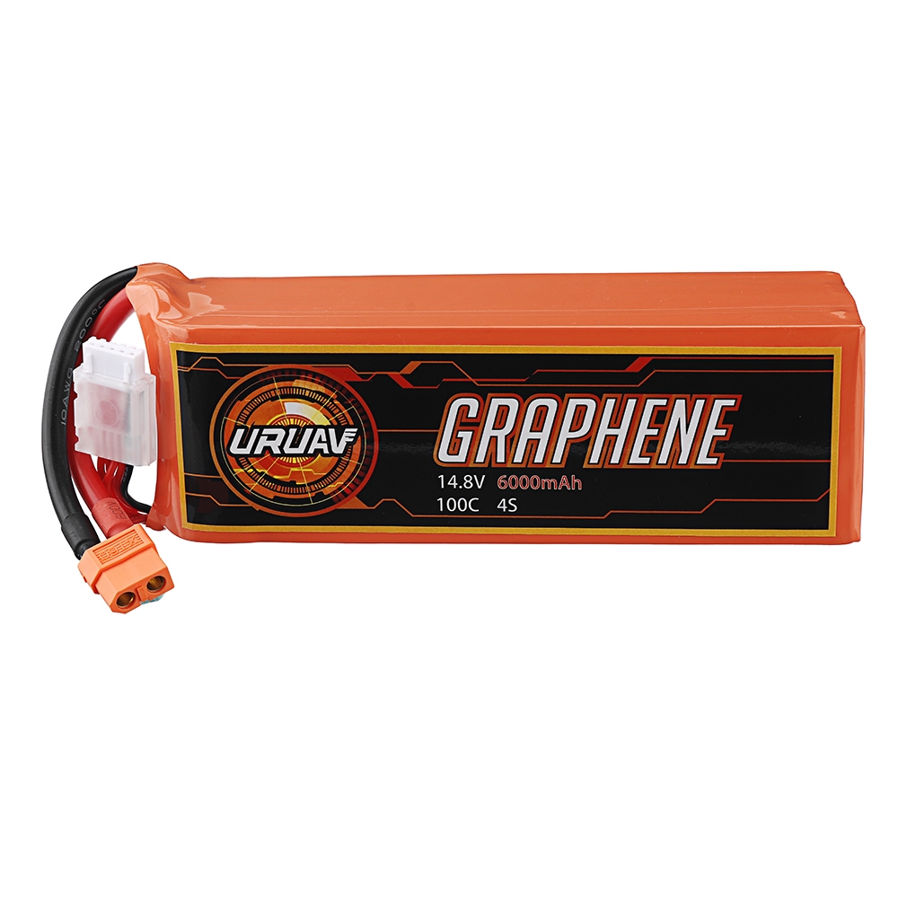 URUAV GRAPHENE 14.8V 6000mAh 95C 4S Lipo Battery XT60 Plug for RC Racing Drone