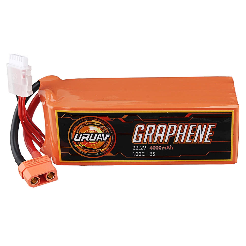 URUAV GRAPHENE 22.2V 4000mAh 95C 6S Lipo Battery XT90 Plug for RC Drone