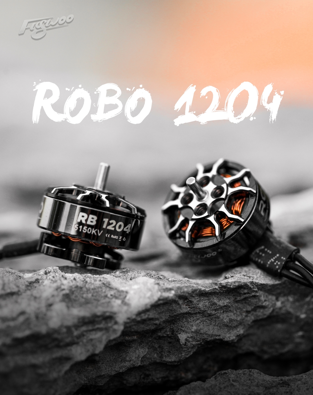 4 PCS Flywoo ROBO RB 1204 5150KV 3-4S / 8150KV 2-3S Brushless Motor for toothpick Whoop RC Drone FPV Racing