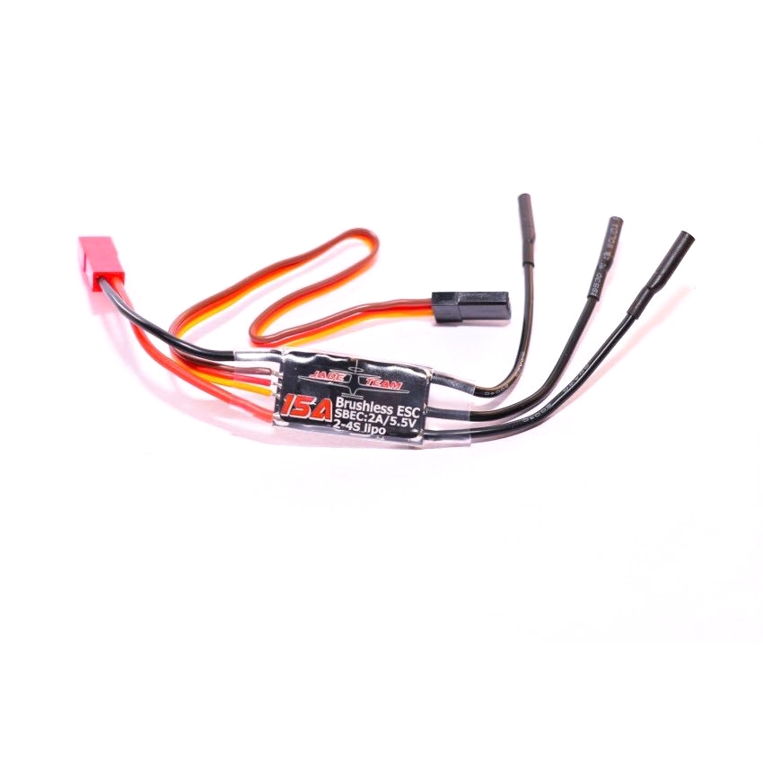 JADE TEAM Customized 15A Brushless ESC Soldered with JST Banana Plug for F3P3/4D RC Airplane