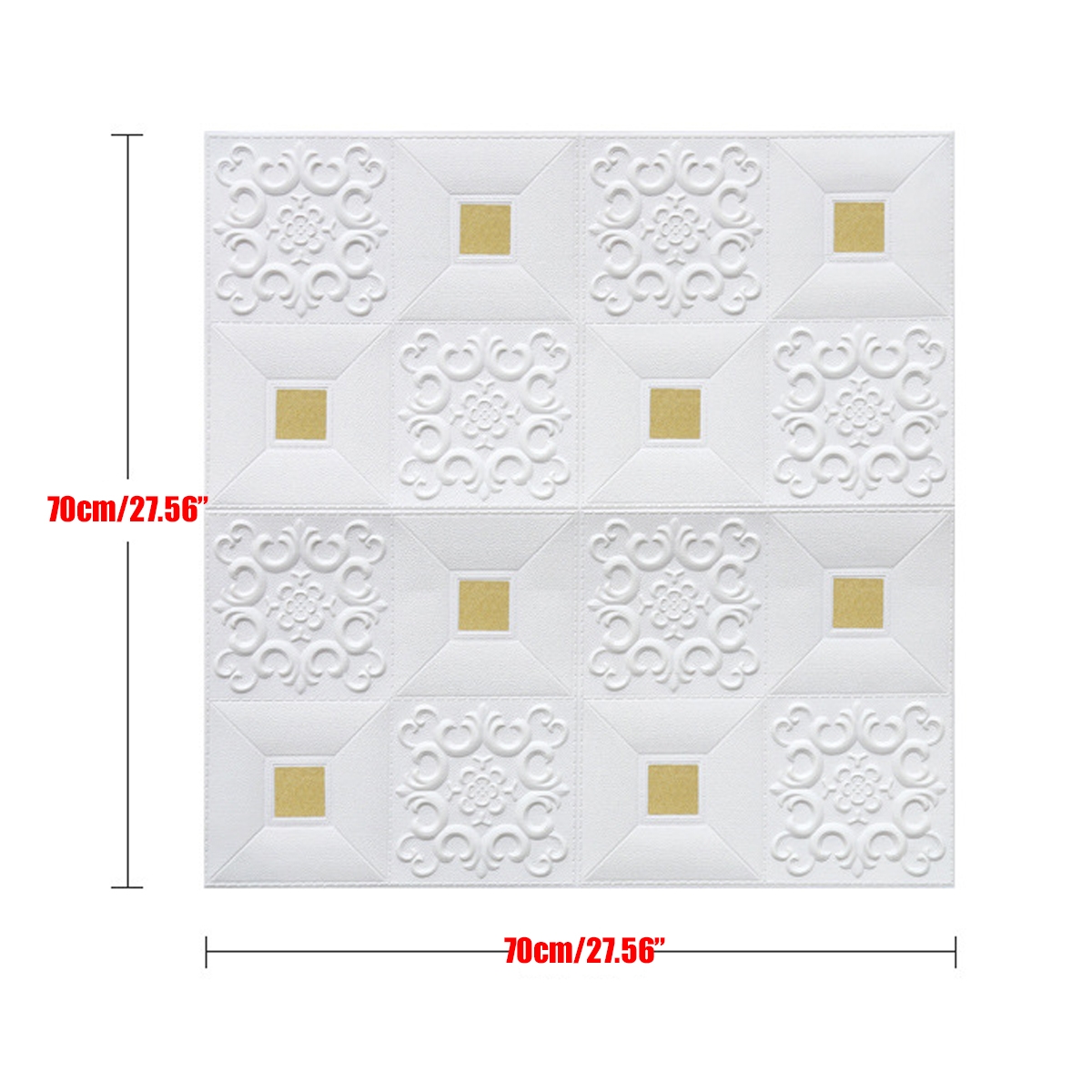 10PCS 3D Stereo Wall Self-Adhesive Ceiling Decorative Bricks