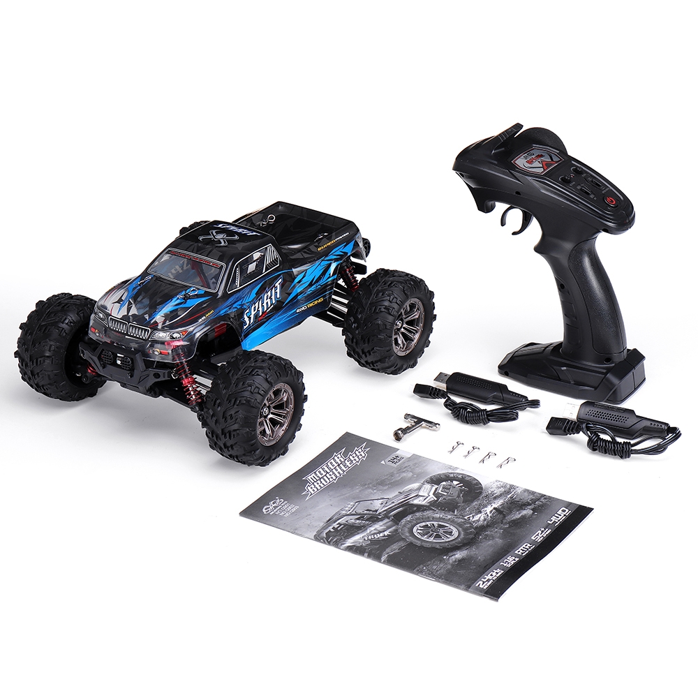 Xinlehong Q901 with Two Battery 1/16 2.4G 4WD 52km/h Brushless Proportional Control RC Car LED Light RTR Toys