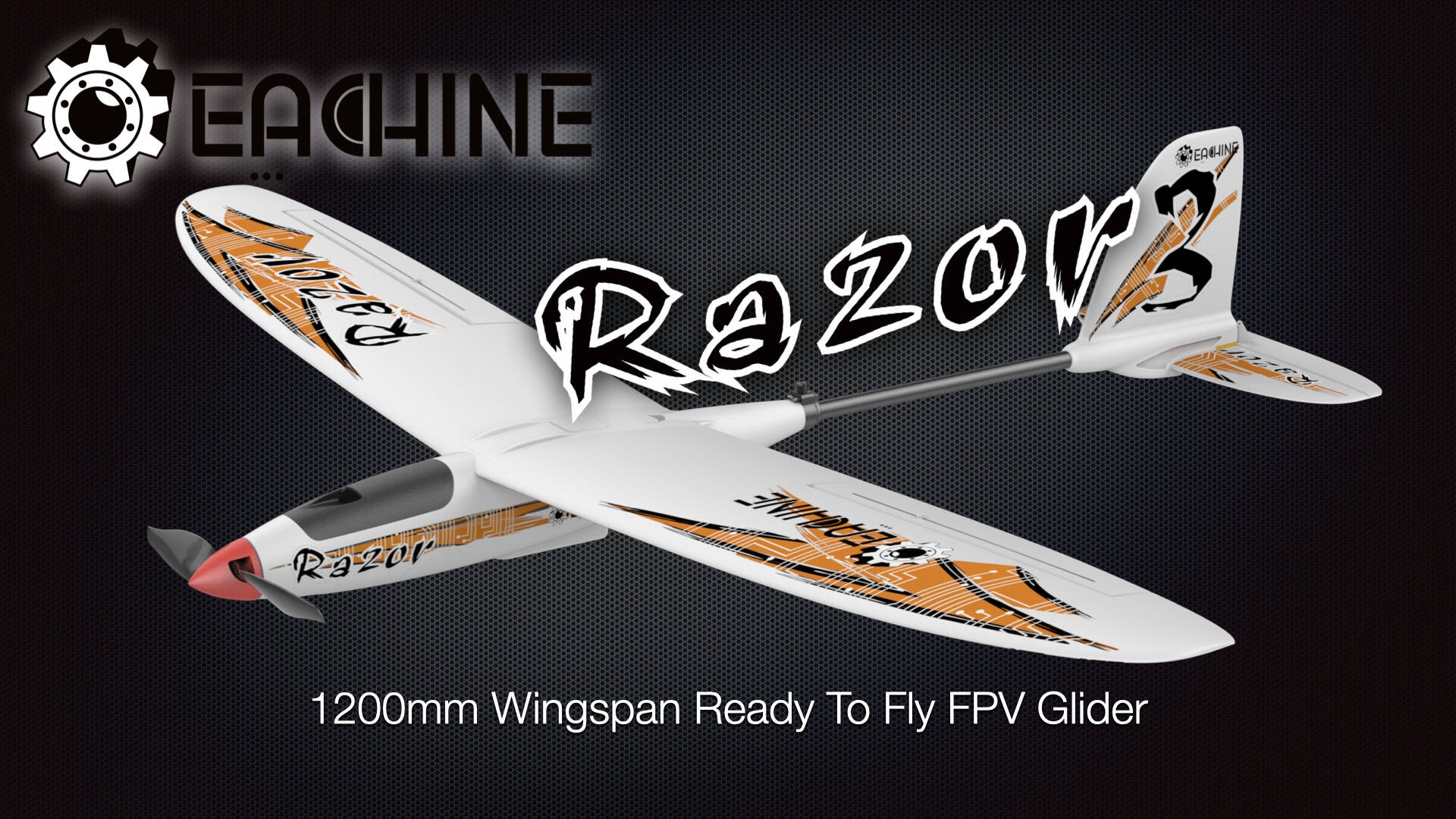 Eachine Razor 1200mm Wingspan 2.4GHz 5CH 6-Axis Gyro EPO FPV Glider RC Airplane RTF With AIO 400mw Camera Flight Controller