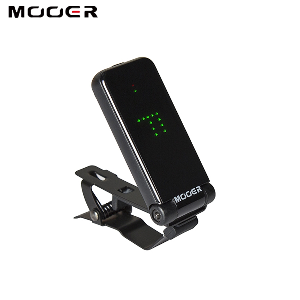 Mooer CT-01 Clip-on Foldable Tuner Rotatable Universal Fast High Precision Chromatic LCD Display Guitar Tuner for Guitar Bass