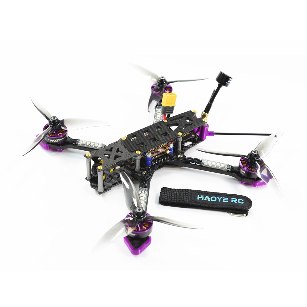 HAOYE RC X1 229mm Wheelbase F4 45A ESC 4S 5 Inch Freestyle FPV Racing Drone PNP w/ Panda VT5804M V2 600mW VTX Caddx Ratel 1200TVL FPV Camera