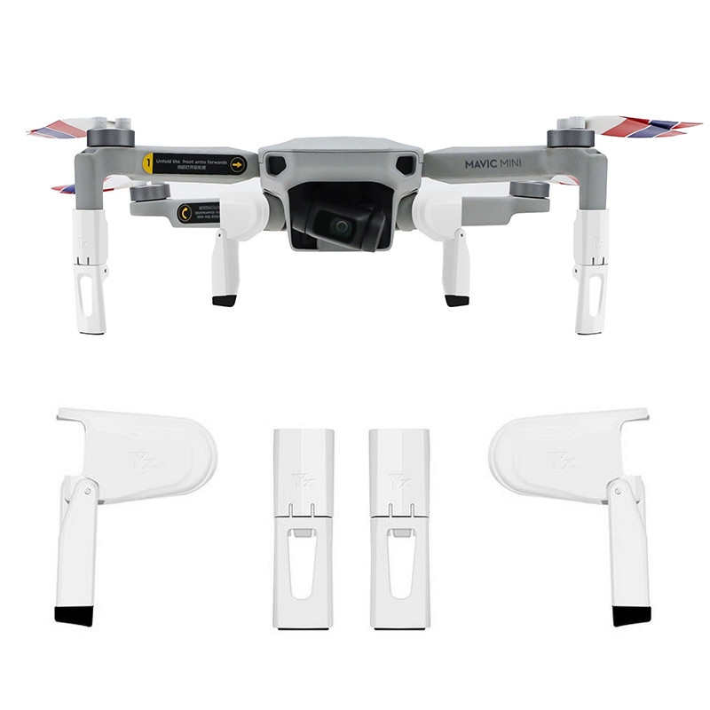 YX Extended Foldable Landing Gear Kit Height Increase 28mm Leg Support Protector for DJI Mavic Mini Drone