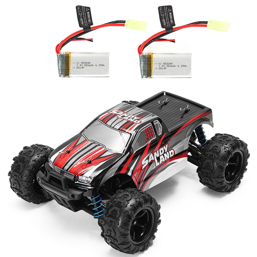 PXtoys 9300 RTR with Two Battery 1/18 2.4G 4WD Sandy Land Monster Truck RC Car Vehicles Model