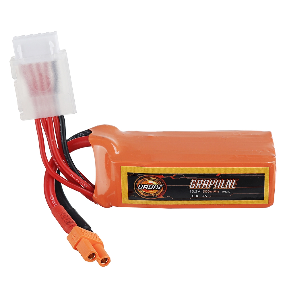 URUAV GRAPHENE 4S 15.2V 300mAh 100C HV Lipo Battery XT30 Plug for FPV RC Racing Drone