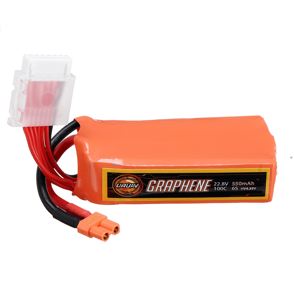 URUAV GRAPHENE 6S 22.8V 550mAh 100C HV Lipo Battery XT30 Plug for FPV RC Racing Drone