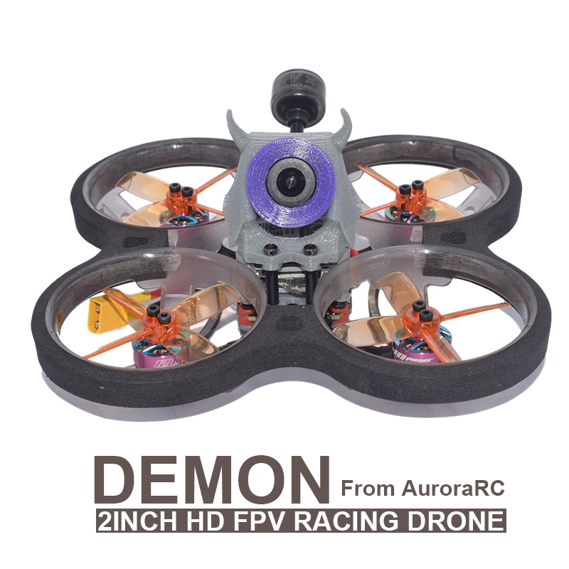 AuroraRC DEMON 4S 2" 100mm Cinewhoop FPV Racing RC Drone BNF with F411 AIO 20A ESC & Caddx Vista Digital HD System