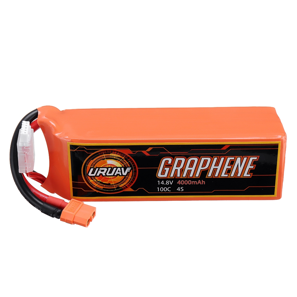 URUAV GRAPHENE 14.8V 4000mAh 100C 4SLipo Battery XT60 Plug for FPV RC Racing Drone