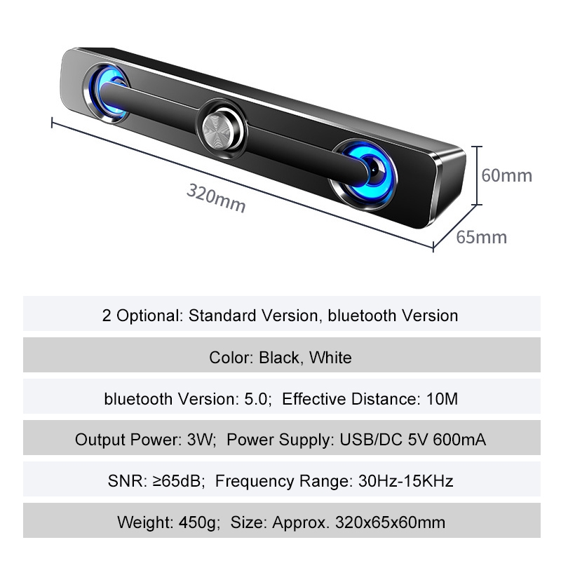 Upgraded Version of High Sound Quality Wireless bluetooth Soundbar Wired Speaker Hi-Fi Stereo Speaker Home Theater TV Strong Bass