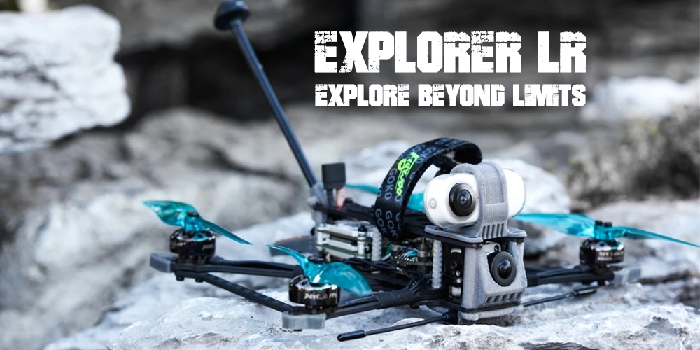 Under 250g Flywoo Explorer LR 4 F4 OSD 4K Micro Long Range 4 Inch FPV Ultralight Racing Drone PNP BNF w/ GPS & Caddx Tarsier 4K V2 Camera