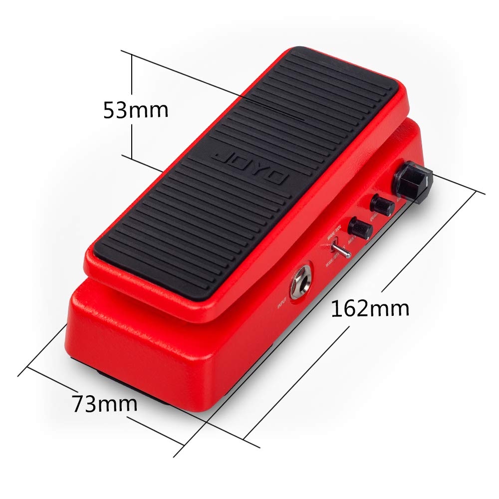 JOYO WAH-II Classic and Multifunctional WAH Pedal Featuring Wah-Wah/Volume Functions with WAHWAH Sound Quality Value knob