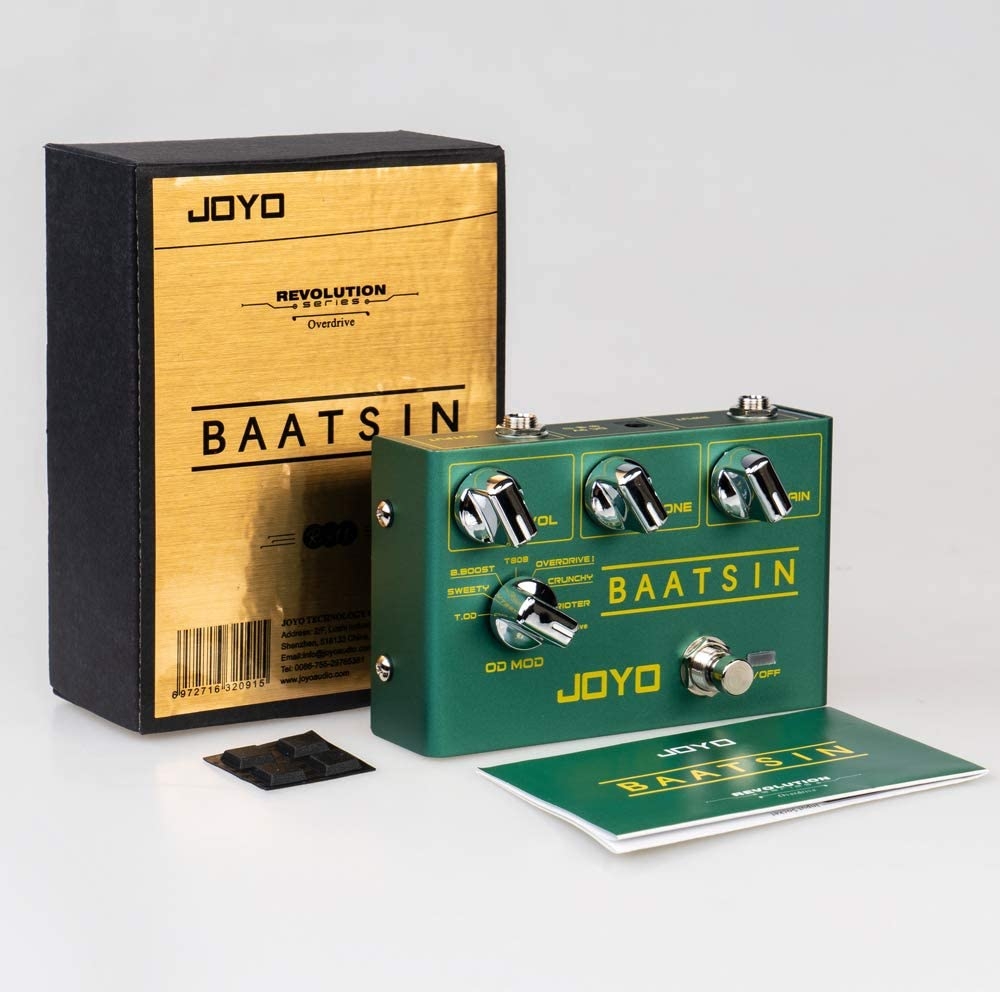 JOYO R-11 Baatsin Overdrive Pedal Distortion Effect Pedal Multi Effect Pedal Pure Analog Circuit with 8 Different OD/DS Effects