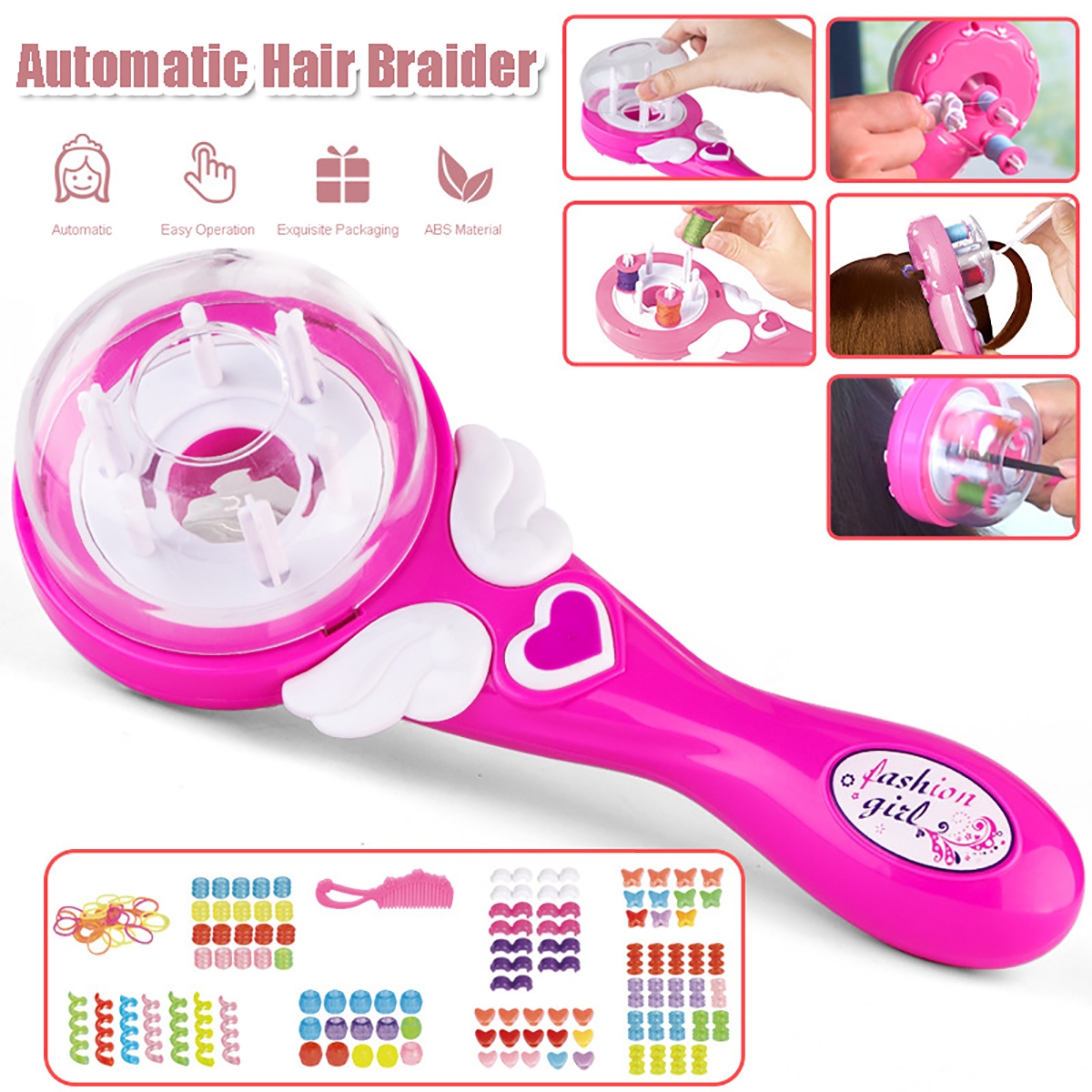 Electric Automatic Hair Braider DIY Magic Hair Braiding Machine Hair Styling Toys for Girls Gift