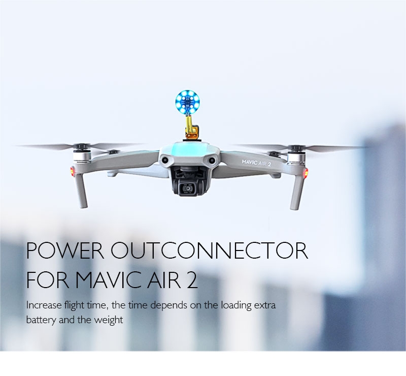 STARTRC Battery Power Out Connector Power Adapter Increase Flying Time for DJI Mavic Air 2 RC Drone