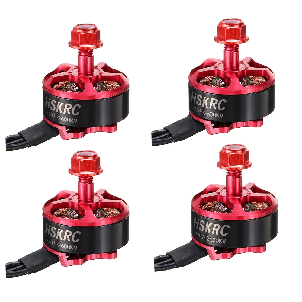 4 PCS HSKRC 2207 2600KV 3-4S Brushless Motor 5mm Mounting Hole for RC Drone FPV Racing