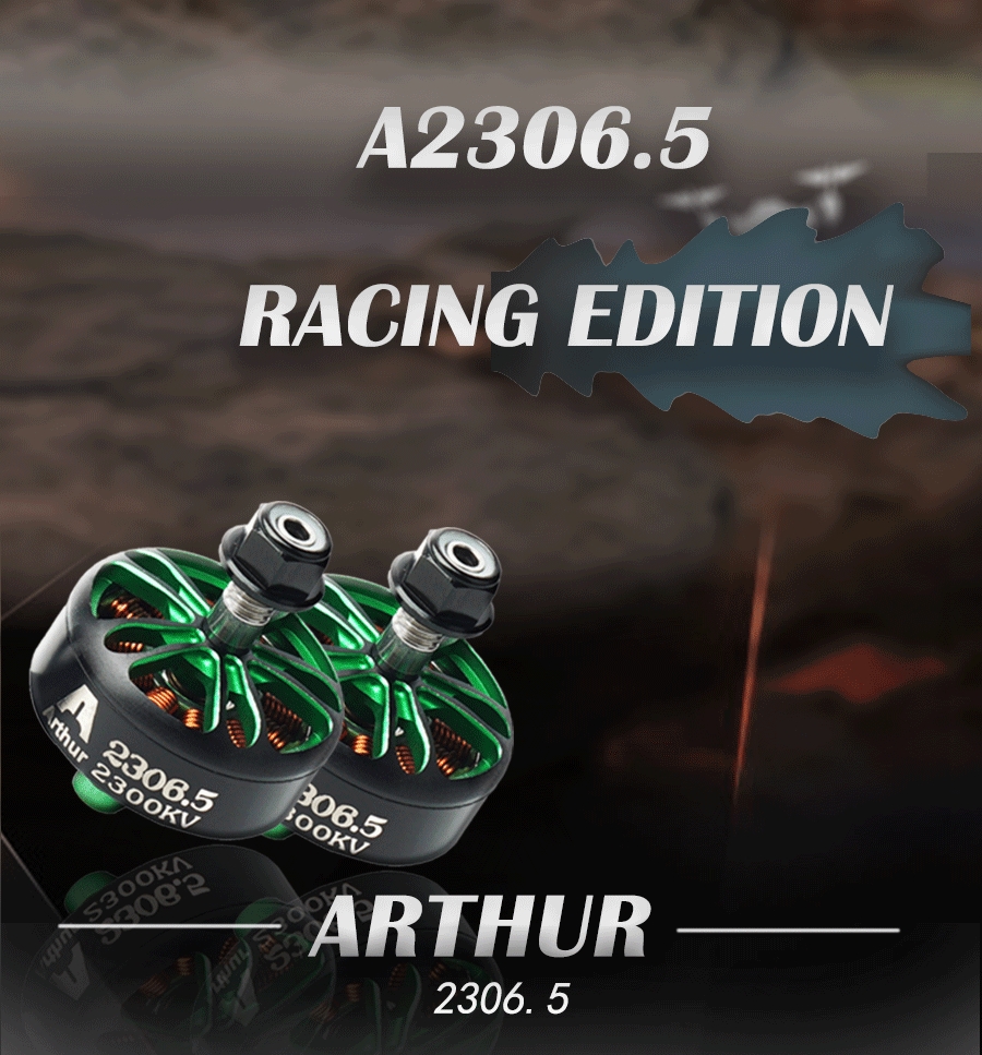 Flashhobby Arthur Series A2306.5 2306.5 1400KV 1900KV 3-6S / 2300KV 2550KV 2-4S Brushless Motor for 5-7 Inch RC Drone FPV Racing