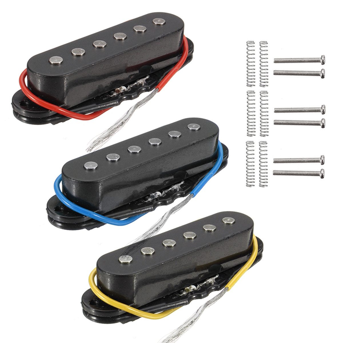 3Pcs Magnetic Single Coil Harmonious Sound Pickup For 6 Strings Electric Guitar Neck/Middle/Bridge Pickup