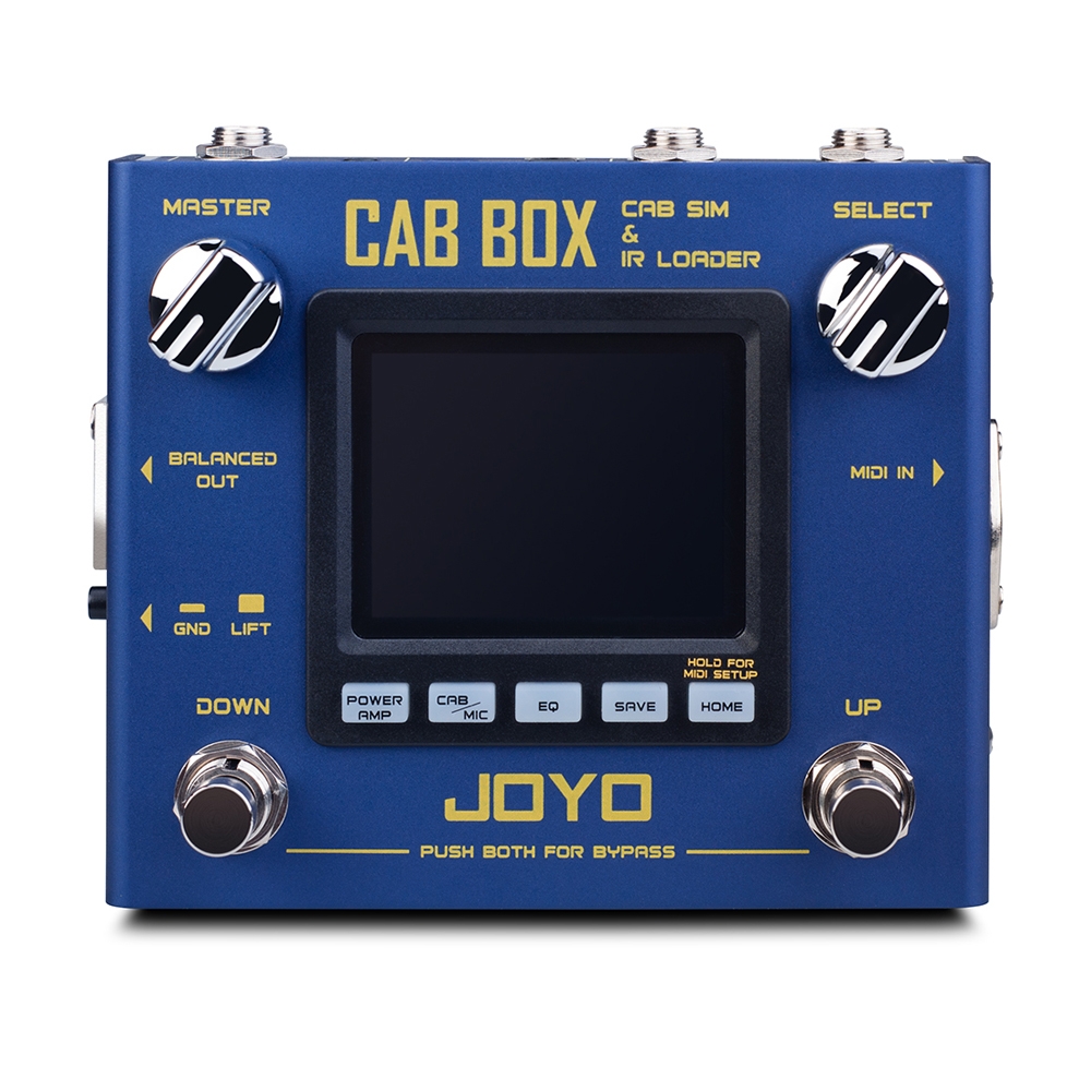 JOYO R-08 CAB BOX CABINET SIMULATOR+IR LOADER Multi Effect Pedal 128 Tone Store Positions Digital Effect Pedal Guitar Parts