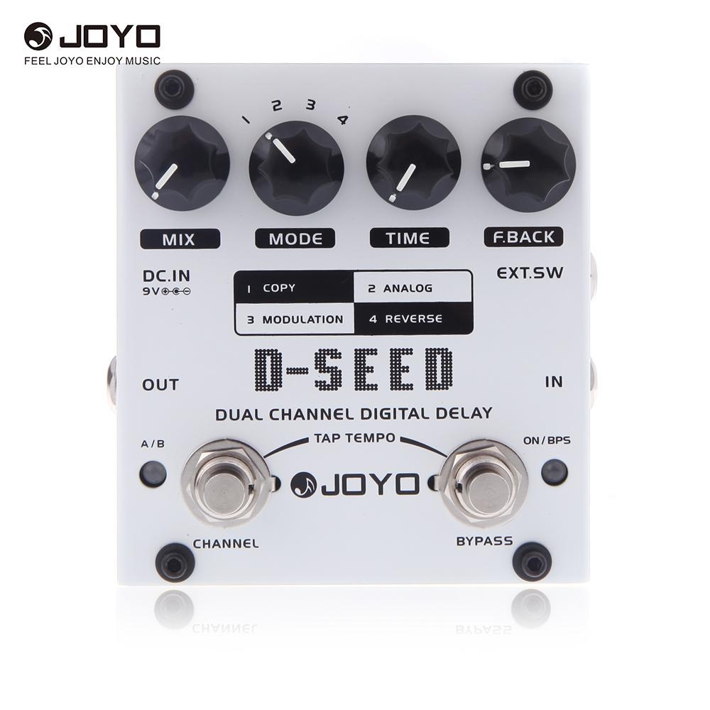JOYO D-SEED Dual Channel Digital Delay Guitar Effect Pedal with Four Modes