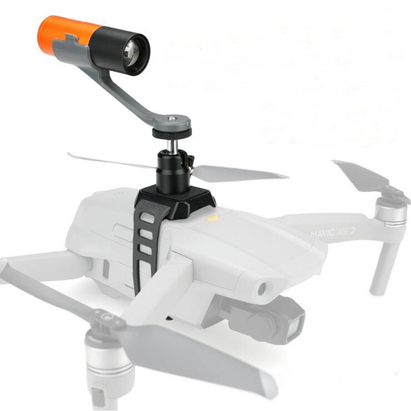 Universal Searchlight Flashlight LED Light Holder Bracket with Extension Buckle for DJI Mavic Air 2 PRO FIMI X8SE EVO 2 RC Drone