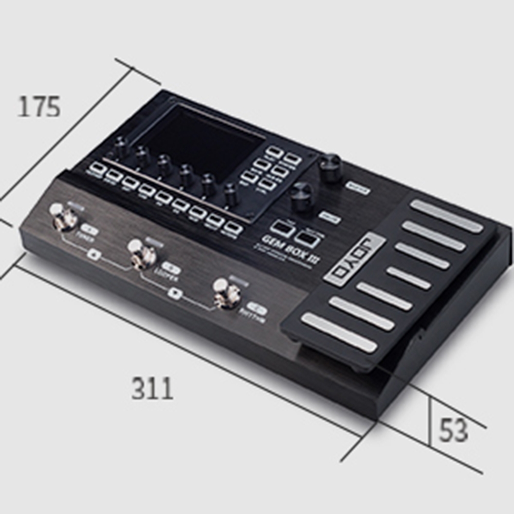 JOYO GEM BOX III Multi Effects Processor with 157 Effects and 61 Preamp Modulations, Music Instrument for Bass Acoustic Electric