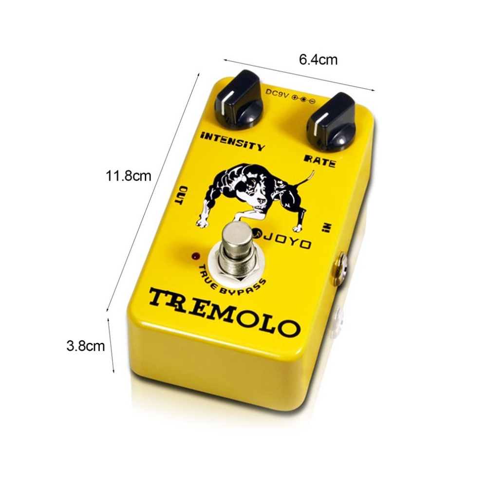 JOYO JF-09 Tremolo Guitar Pedal Stompbox Of Classic Tube Amplifiers Intensity Tone Guitar Effect Pedal Guitar Accessories