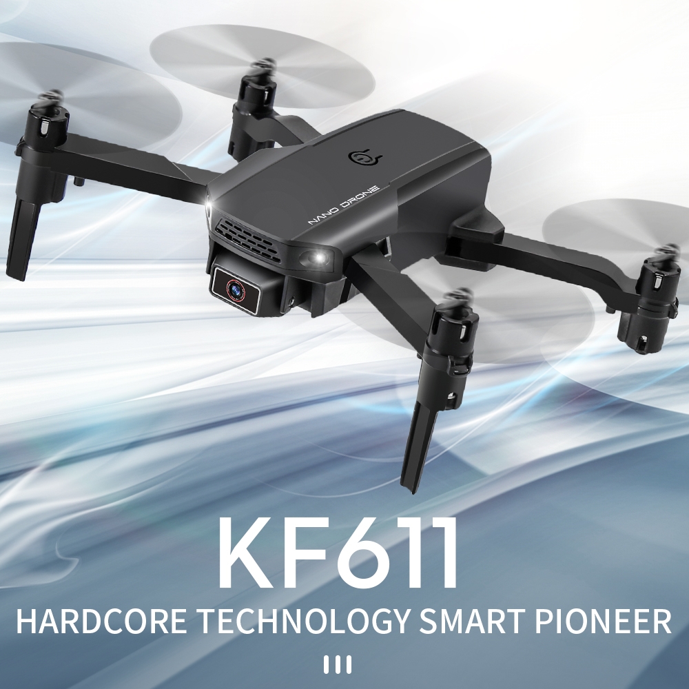 KF611 Mini WIFI FPV With 4K HD Wide-angle Camera Headless Mode Altitude Hold Foldable RC Drone Quadcopter RTF