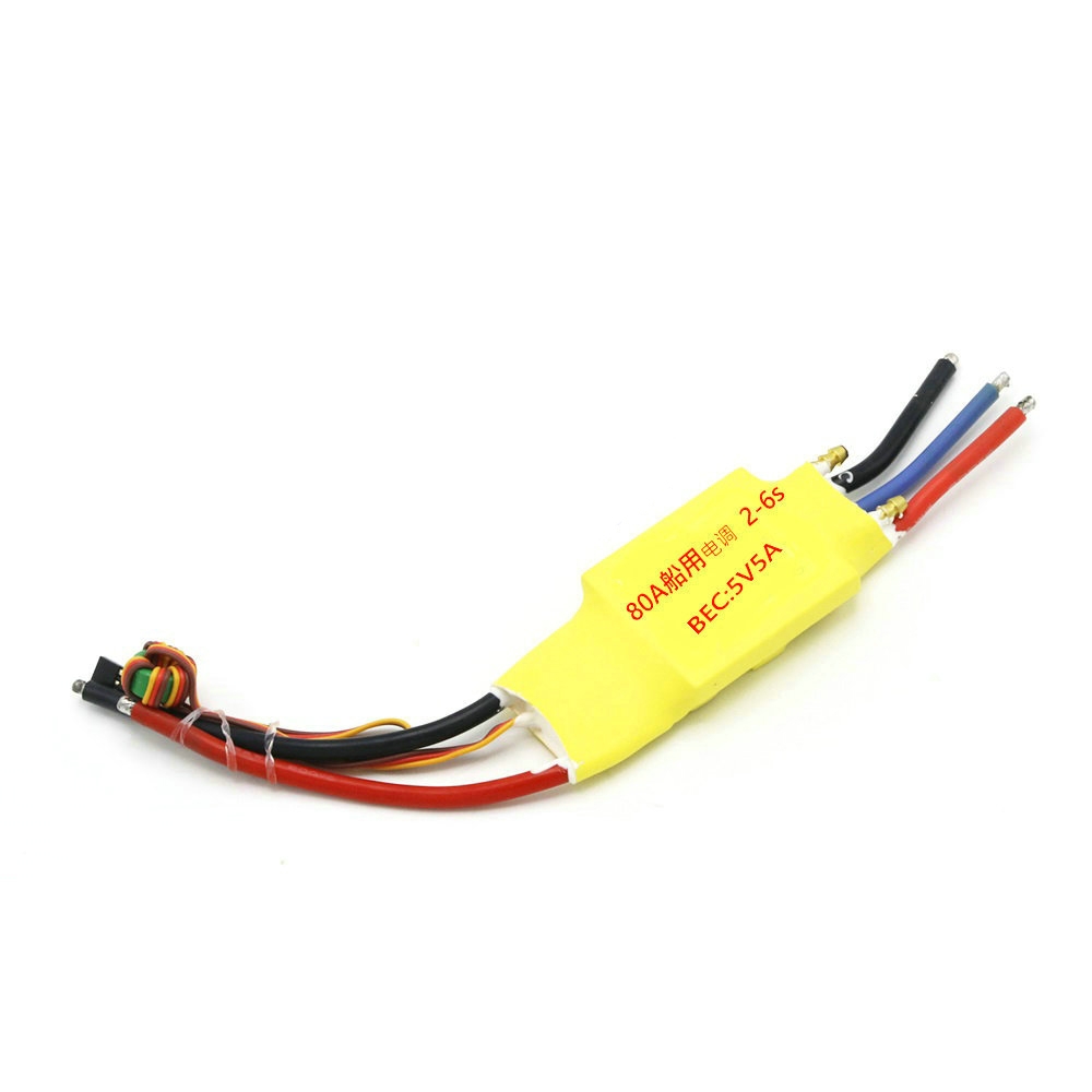 Brushless ESC 30A 50A 80A 100A 200A 2-3S 5V 3A Double Side Water Cooled ESC RC Boat Parts
