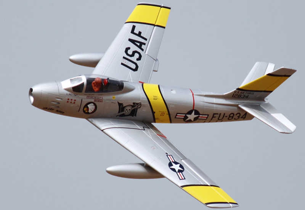 F86 Sabre 1100mm Wingspan 70mm EDF Jet Warbird RC Airplane Kit with Electric Landing Gear