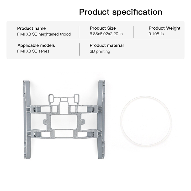 Extended Heighten Foldable Landing Gear Skid Floating Foam Stick Buoyancy Rod Training Kit for FIMI X8 SE 2020 RC Drone