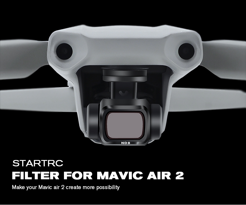 STARTRC Camera Lens Filter Combo Waterproof Adjustable UV+CPL+ND4/8/16/32 NDPL Set for DJI Mavic Air 2 Drone