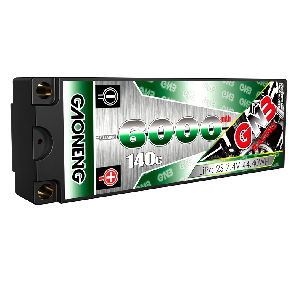 Gaoneng GNB 7.4V 6000mAh 140C 2S Lipo Battery XT60 Plug for RC Car