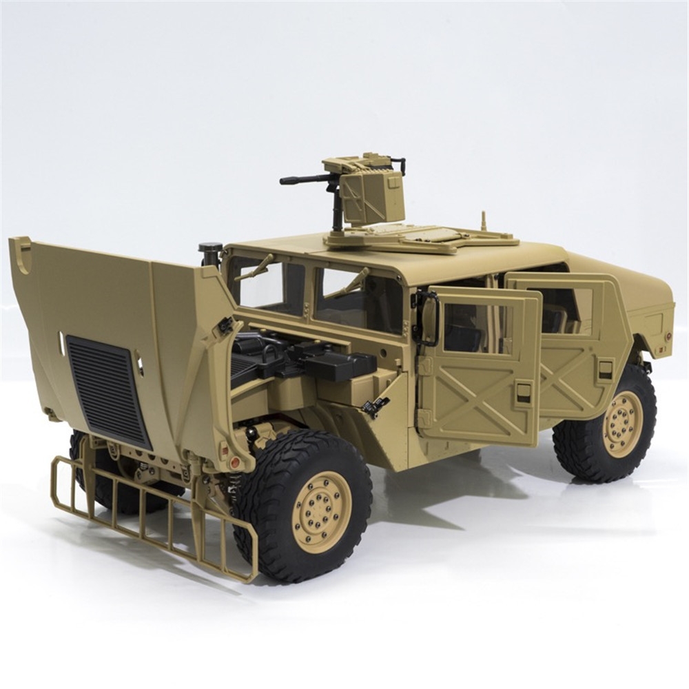HG P408 1/10 2.4G 4WD 16CH 30km/h RC Model Car U.S.4X4 Military Vehicle Truck without Battery Charger